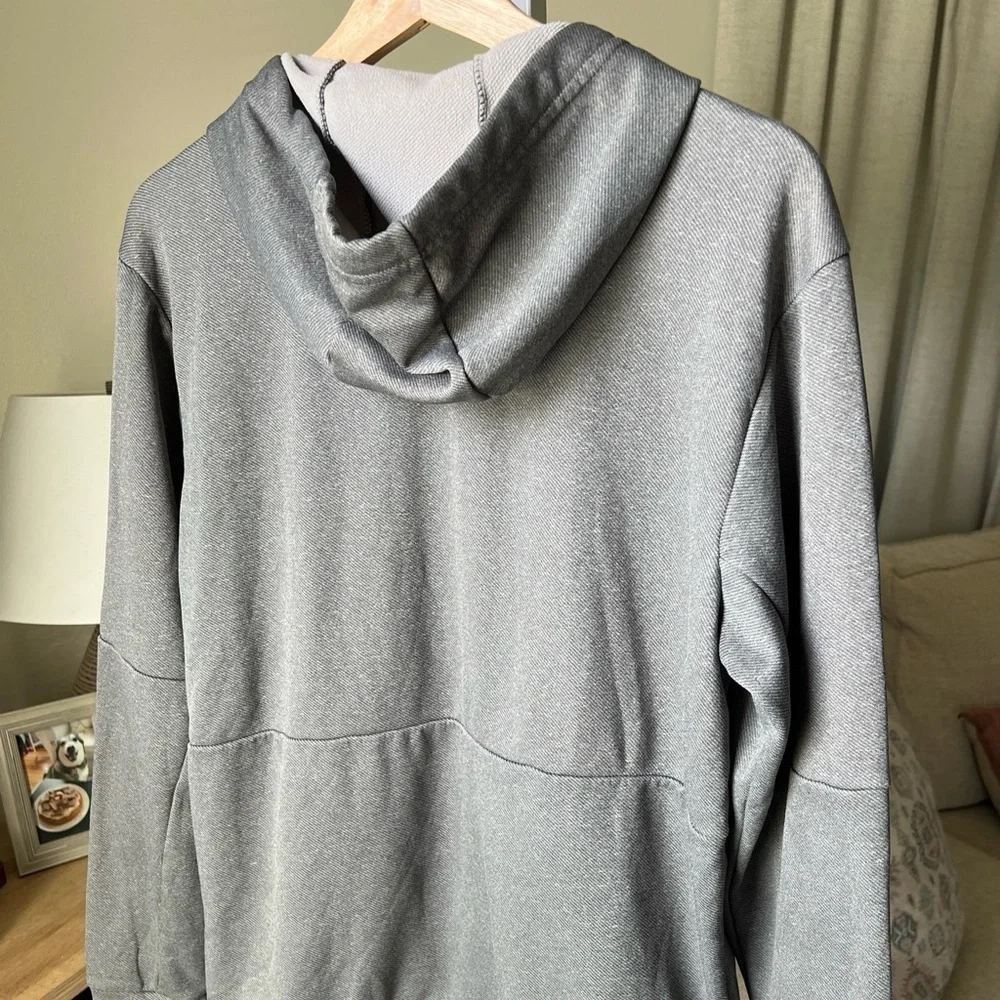 Adidas Men’s Gray Logo Hoodie Size M
